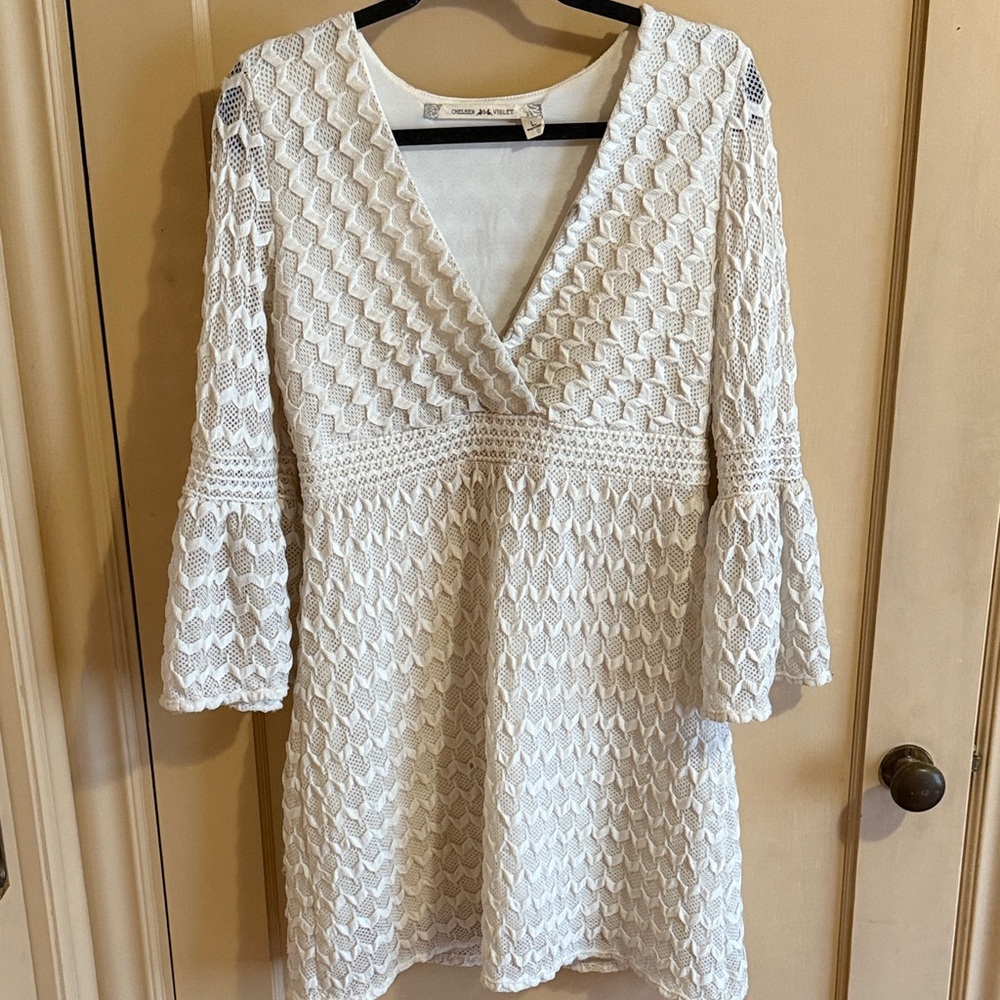 Chelsea & Violet White Textured Dress